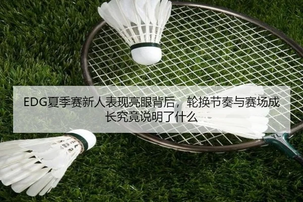 EDG夏季赛新人表现亮眼背后，轮换节奏与赛场成长究竟说明了什么